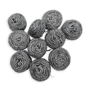 Estropajo <span class=keywords><strong>de</strong></span> Lana <span class=keywords><strong>de</strong></span> Acero - Bola <span class=keywords><strong>de</strong></span> Alambre Metálico <span class=keywords><strong>de</strong></span> Alta Resistencia, Elimina Alimentos Quemados y Óxido, Resistente a Ollas y Sartenes, Duradero - Product Image 5