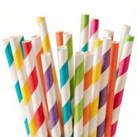Pailles en papier biodégradables 100 % recyclées en pâte de bois, jetables, de 6 mm, 8 mm, 10 mm, 12 mm, pour Bubble Tea – Vente en gros