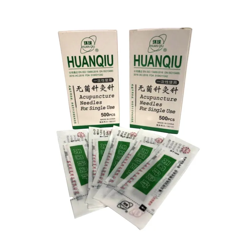 中国メーカー最高滅菌手使い捨て最高 huanqiu 滅菌ステンレス鋼なし鍼灸針管
