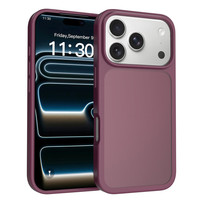 Coque de téléphone givrée pour iPhone 18 17 16 15 Pro Max, antidérapante, agréable au toucher, anti-chute, en TPU+PC