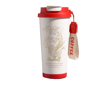 Harebell Stainless Steel Vacuum Insulated Coffee Mug 500Ml With Strap For Office Travel - Product Image 2