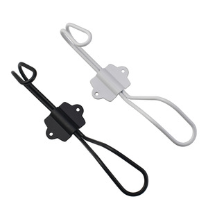 Porte-manteau mural ou à suspendre derrière la porte en fonte noire et blanche, de forme rectangulaire et à fixation par crochet. - Product Image 5