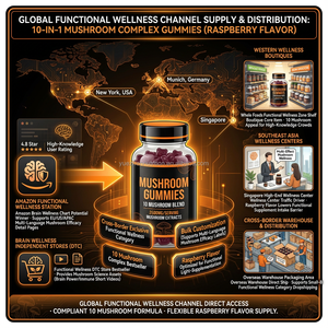 थोक ओम निजी लेबल मशरूम की गामी फोकस मेमोरी फोकस पुरुषों और महिलाओं के लिए प्रतिरक्षा समर्थन मस्तिष्क बूस्टर विटामिन - Product Image 2