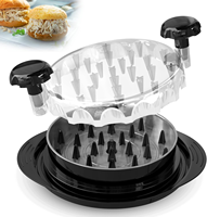 Déchiqueteur de viande professionnel manuel grande taille pour la vente en gros, avec base antidérapante et poignées ergonomiques pour la cuisine domestique