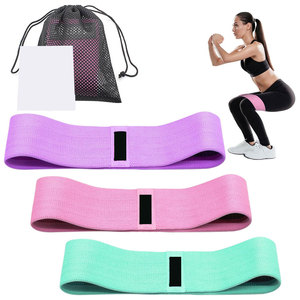 Wholesale Polyester Fabric Glute Resistance Bands For Legs Training Custom Made New Design 3 Resistance Levels Carry Bag-Direct - Product Image 3