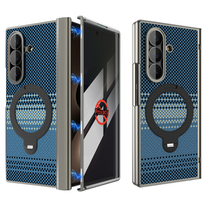 เคสโทรศัพท์ Sharp Shadow Series ชุบเคลือบ PC สำหรับ Samsung Galaxy Z Fold 6 7 8 Flip 6 7 8 พร้อมวงแหวนแม่เหล็ก ป้องกันแรงกระแทก - Product Image 6