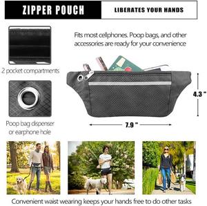 Sabuk Pinggang dapat diatur, sabuk reflektif jahit berjalan Hiking bersepeda tali anjing kecil sedang besar pita hewan nilon - Product Image 6