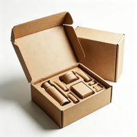 Petites boîtes d'expédition QYTEC en forme d'avion avec doublure en éponge pour l'électronique grand public - Emballage personnalisé pour parfums, boîtes cadeaux à emporter