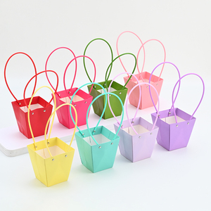 Borsa all'ingrosso del fiore della carta Kraft per i regali di san valentino per i mazzi e le forniture delle borse per i negozi di fiori - Product Image 1