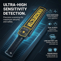Détecteur de métaux portatif rechargeable Type-C VK2022, scanner corporel de sécurité |   Haute sensibilité pour les événements et les aéroports