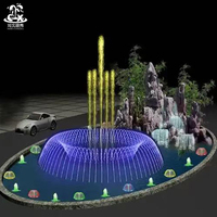 Fuente de Agua Musical con Luces LED de Colores, Equipo de Fábrica para Fuentes de Agua Musicales, Venta al Por Mayor
