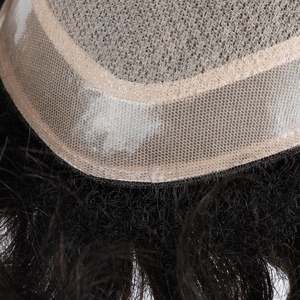 Silk Base Men <b>Toupee</b> with Baby Hair Popular Indian Hair Unit for Men - Product Image 3