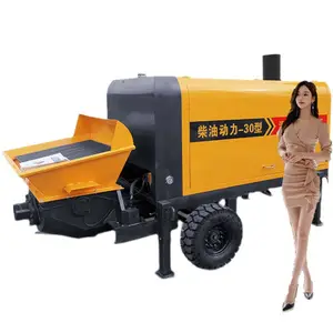 Full Electric Smart Towing tug Tractor 1000KG Capacity Construction Concrete Pump