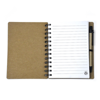 Mini carnet d'exercices avec impression de Logo personnalisé, cahier à spirale avec stylo