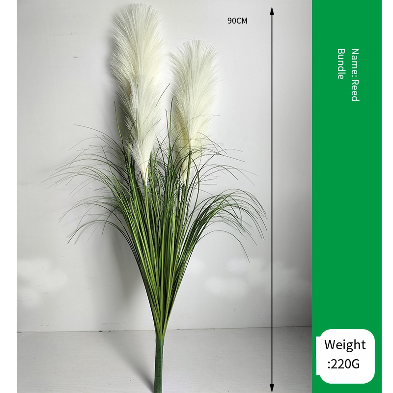 Green Leaf Rice White Hair