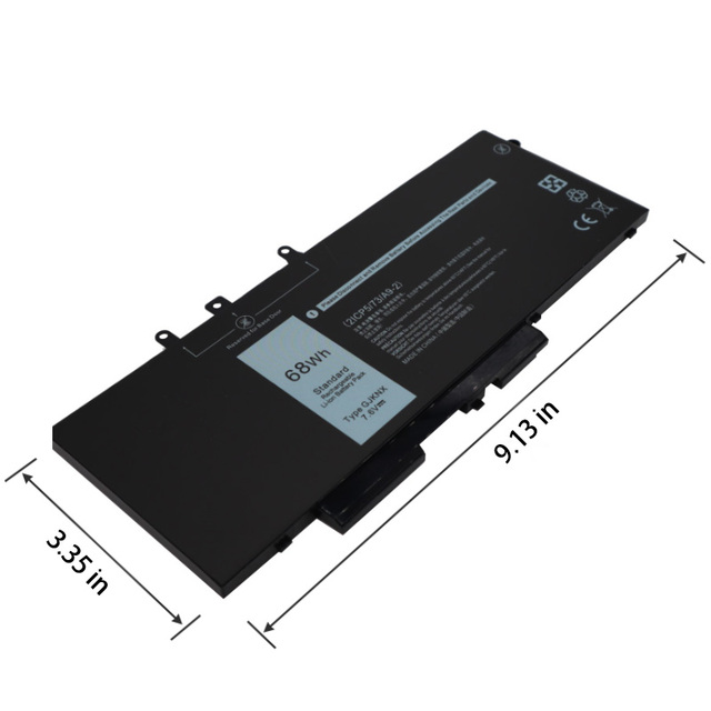 High Quality 7.6V 68Wh GJKNX Laptop Battery Lithium Battery Pack for DELL Latitude 15 3520 3530 M3520 12 5280 E5280