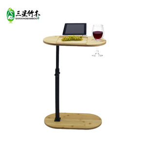 Mesa de playa transfronteriza de bambú y madera, mesa de vino de bambú para exteriores, plegable y adaptable a la bañera, mesa auxiliar - Product Image 3
