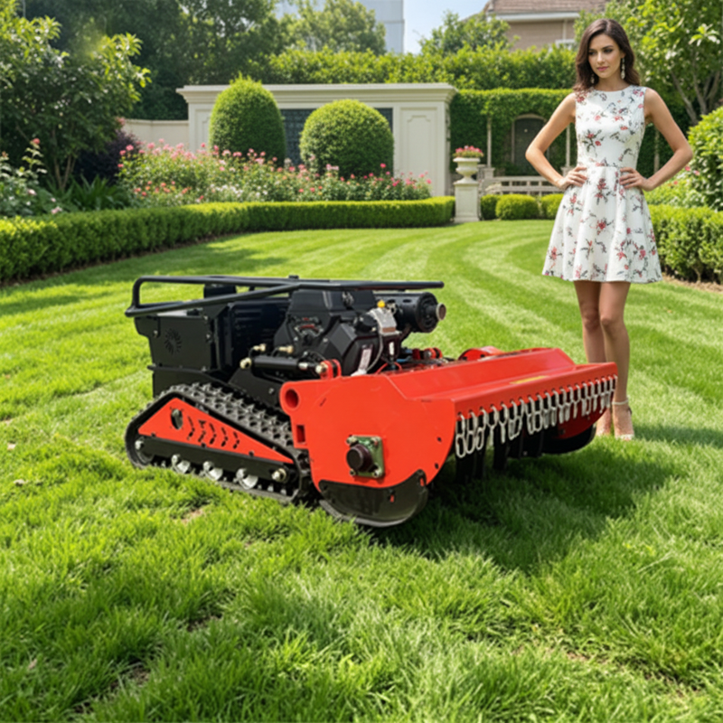 Portable Remote Control Tracked Lawn Mower