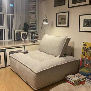 Nuovo sofà quadrato modulare di moda con spugna di riempimento leggero sottovuoto soffice tessuto bianco Design per il Comfort del <span class=keywords><strong>soggiorno</strong></span> - Product Image 1
