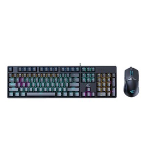 Ensemble clavier et souris mécaniques Gk100, filaire, pour PC de jeu, ordinateur portable, ordinateur de bureau, interrupteur bleu, 800 1200 2400 3200 Dpi réglable - Product Image 2