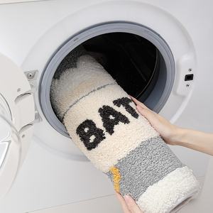 Alfombrillas <span class=keywords><strong>de</strong></span> baño para inodoro, alfombrillas antideslizantes para el suelo del baño, respaldo antideslizante, lavable a máquina y absorbente <span class=keywords><strong>de</strong></span> agua - Product Image 1