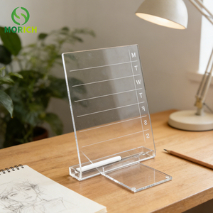 Calendario Semanal Magnético Personalizado de Borrado en Seco, Tablero de Planificación Acrílico Transparente, <span class=keywords><strong>Horario</strong></span> Acrílico Personalizado - Product Image 1
