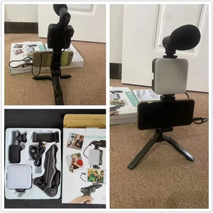 Micrófono de Escopeta AY-49, Kit de Vlogging con Trípode, Luz LED para Vlog de Smartphone, Micrófono para Transmisión en Vivo, Kit de Creación de Videos - Product Image 6