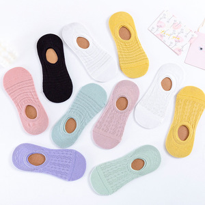 All'ingrosso di alta qualità sette colori cavi in cotone traspirante invisibile da <span class=keywords><strong>donna</strong></span> calzini <span class=keywords><strong>nudi</strong></span> - Product Image 5