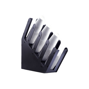Porte-gobelets modulaire L-Beans à 4 compartiments, en acrylique, pliable, pour les salons de thé, les cafés, usage commercial - Product Image 2