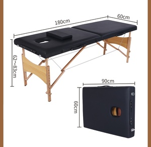 Bestseller Tragbare Klappbare Schönheits-Akupunkturliege Moderne Salonmöbel für Diagnose Behandlung Massagetisch Holz - Product Image 2
