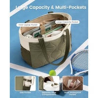 Sac fourre-tout de sport pour femmes 2026 – Idéal pour le tennis, le badminton et le tennis de table – Comprend un compartiment pour 2 raquettes, un compartiment à chaussures et un sac étanche – Convient également pour ordinateurs portables