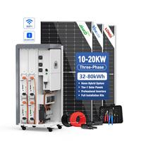 Système de stockage d'énergie domestique triphasé 10-20KW 32-80KWH JApowe Système intégré tout-en-un compatible avec l'onduleur hybride Deye