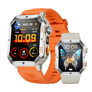 1000mAh pin lớn 2.01inch màn hình 3ATM không thấm nước mt62 nhịp tim theo dõi oxy máu thể thao ngoài trời đồng hồ thông minh - Product Image 1