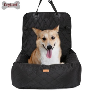 High Quality Deluxe Foldable <b>Dog</b> Pet Booster <b>Car</b> Seat Cover Premium Pet <b>Carrier</b> Lounge Easy Clean - Product Image 5