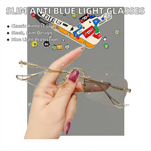 Gafas de Metal con Filtro de Luz Azul, Estilo <span class=keywords><strong>Piga</strong></span> Picha Kijivu Glasi Watu Wazima Almasi Uso Aina Wanaume Na Wanawake Universal - Product Image 3