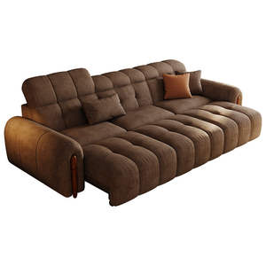 Sofá Cama Eléctrico Multifuncional Ajustable y Extensible de <span class=keywords><strong>Tres</strong></span> Plazas con Tela Antiarañazos para Gatos, Estilo Retro, para Sala de Estar, Nuevo 2025 - Product Image 5