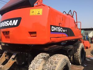 Excavatrice sur pneus Doosan DX150WD d'occasion, 90% neuve, d'origine Corée du Sud, modèle DH150W, à vendre en seconde main - Product Image 4