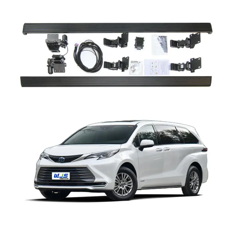 WEIJIA Sports Style Aluminum Running Boards Power Fit Toyota SIENNA/Granvia Electric Retractable System Cruiser Defender 90