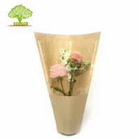 Sac en papier kraft compostable pour l'emballage de laitue hydroponique et de légumes fleur basilic emballage avec revêtement d'amidon