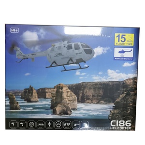 Helicóptero de Juguete con Control Remoto de Flujo Óptico de 4 Canales C186 2.4G, con Retención de Altitud, Alcance de 80-100 m, para Uso en Exteriores - Product Image 4