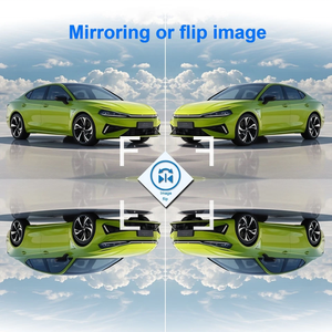 태양광 무선 9600mah 충전식 자기 히치 역 카메라 키트와 IFPoster 5in 디지털 무선 자동차 터치 스크린 모니터 - Product Image 3