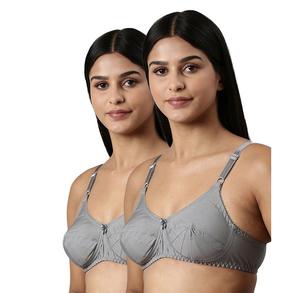 Soutien-gorge gris foncé pour femme, doux, extensible, confortable, idéal pour les blouses, tenue quotidienne ethnique traditionnelle - Product Image 6