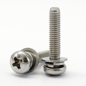 304 #   Tornillos de Cabeza Phillips de Acero Inoxidable GB9074.4 Ensamblados con Arandela Plana y Arandela de Resorte - Product Image 5