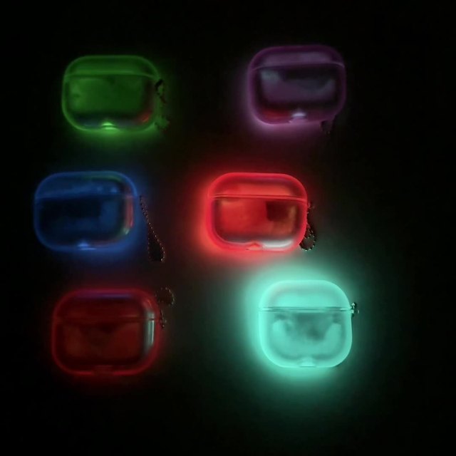 Luminous Flowing Sand Earphone Case for Airpods 4 3 2 PC Anti Lost Protective Earphone Cover for Airpods Pro
