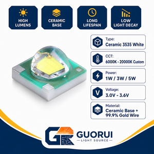 3535 SMD Çip LED 1W 1.5A 170-180LM Kırmızı Veri Sayfası Epistar LED Diyot <span class=keywords><strong>3V</strong></span> ROHS Yüksek Güçlü LED - Product Image 3