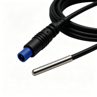 Sonde de température PT100 personnalisée avec connecteur M8, gaine et câble en acier inoxydable