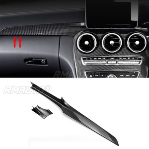 Autocollant de modification pour panneau de commande central en fibre de carbone pour Mercedes Benz GLC260 W205 S205 C200 2015+ - Product Image 2