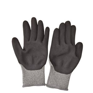 Guantes a prueba de cortes EN 388 Cut F UHMWPE de alta calidad con acabado de nitrilo arenoso para reparación mecánica y automotriz - Product Image 2