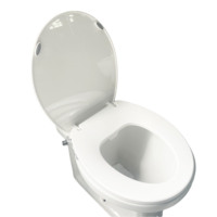 Siège de toilette de bidet de lavage femelle autonettoyant à double buse personnalisé en forme de O