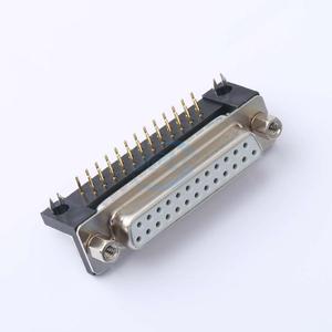 Connecteur D-Sub femelle XKB Connection X0325FC2W2 25 broches, angle droit, traversant, 5A, ROHS pour équipement industriel PCB - Product Image 1